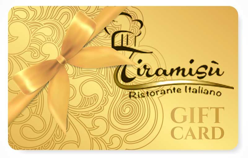 Tiramisu Ristorante Italiano Gift Card